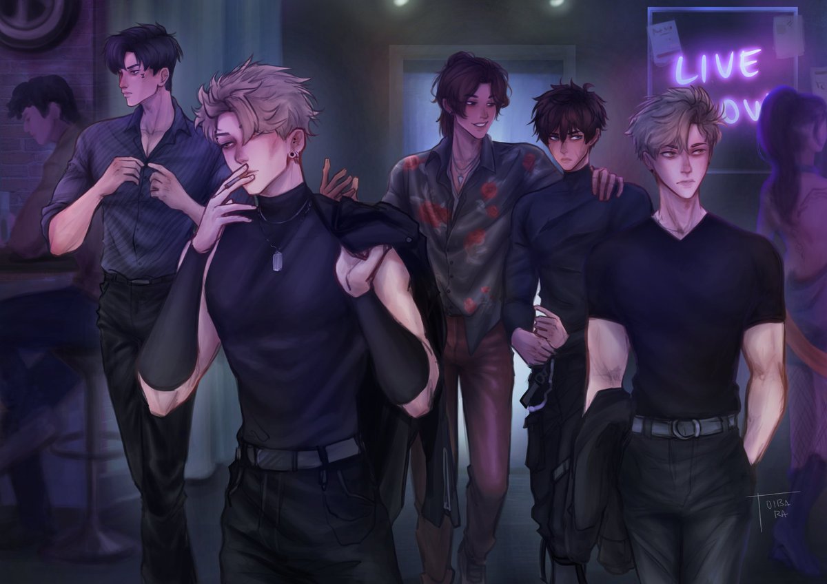 Neil's first time hanging with the monsters. Wanted to draw their Columbia outfits so bad #aftg #allforthegame #andreil #allforthegamefanart