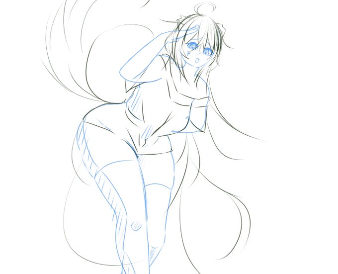 シルフ🦨娘wip……φ(。。カキカキ 