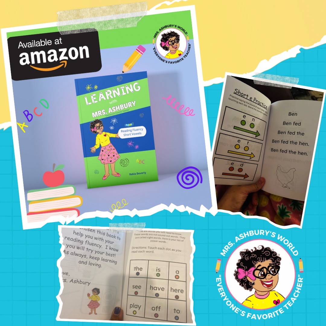 ❗️Only 35% of 4th graders are reading at or above grade level 😢. Early intervention is key. Come learn with #MrsAshburysworld. 

Short Vowel Fluency Book - 
bit.ly/MrsAshburysWor…

#reading #fluency #kindergarten #firstgrade #secondgrade #practice