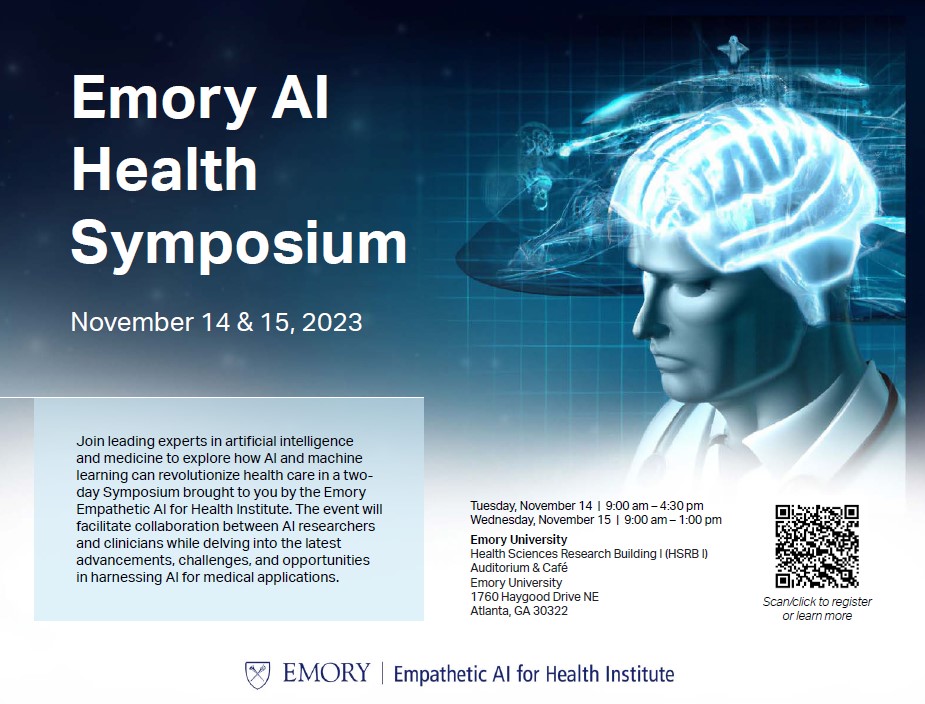 Anant Madabhushi (@anantm) on Twitter photo Thrilled to announce 1st <a href="/EmoryUniversity/">Emory University</a> AI in Health Symposium on Emory Campus Nov 14-15th. Great panel of speakers & multiple sessions on hot topics in #AI & #Medicine. We will also be announcing launch of a new institute. Registration is free.
Flyer: tinyurl.com/2uvpdjbc Thrilled to announce 1st <a href="/EmoryUniversity/">Emory University</a> AI in Health Symposium on Emory Campus Nov 14-15th. Great panel of speakers & multiple sessions on hot topics in #AI & #Medicine. We will also be announcing launch of a new institute. Registration is free.
Flyer: tinyurl.com/2uvpdjbc