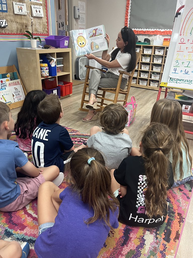 SealePCE's tweet photo. Our first Mystery Reader today read Smart Cookie to us! Thanks for visiting Mrs Morgan.. I wonder who it will be next week 👀 https://t.co/CCZ059b0PW