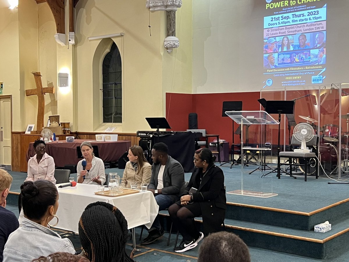 newvision4women's tweet photo. Celebrating #InternationalDayOfPeace , this evening with the documentary film Power To Change  , addressing real issues our communities are facing . Amazing work @WendyLewisMusic @ The Little Big Peace Event 🌼⭐️ https://t.co/Rw14kHYe5i