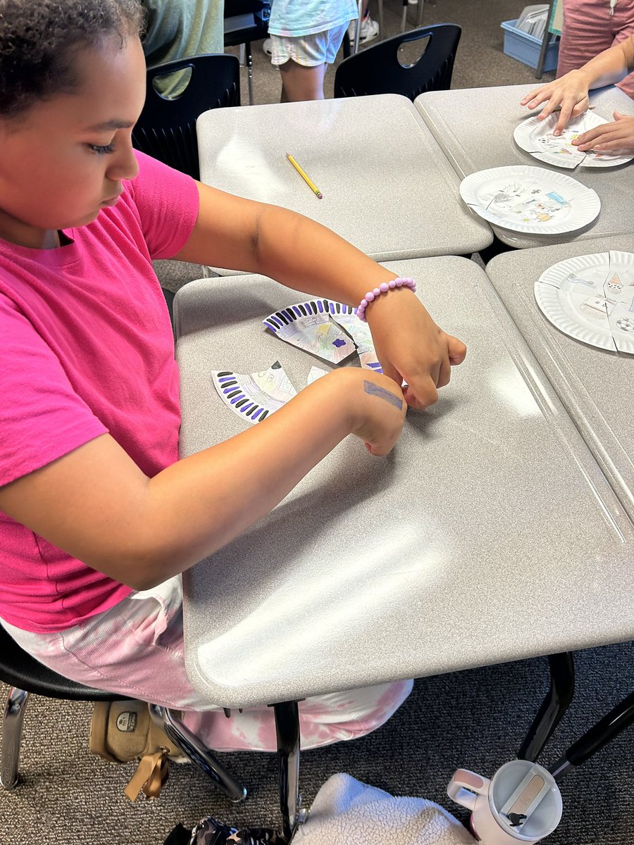 FlanCoco2015's tweet photo. The Inventors working as archaeologists to solve the puzzle of “who each plate belongs to”! @CPSchoolsMA @Parkerprincipal https://t.co/ZyrJVRhIzu