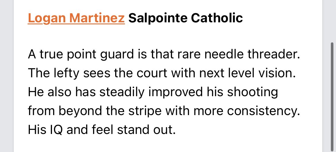 Thank you <a href="/GreggRosenberg1/">Gregg Rosenberg</a> <a href="/PrepHoopsAZ/">Prep Hoops Arizona</a> for the write up! Senior szn