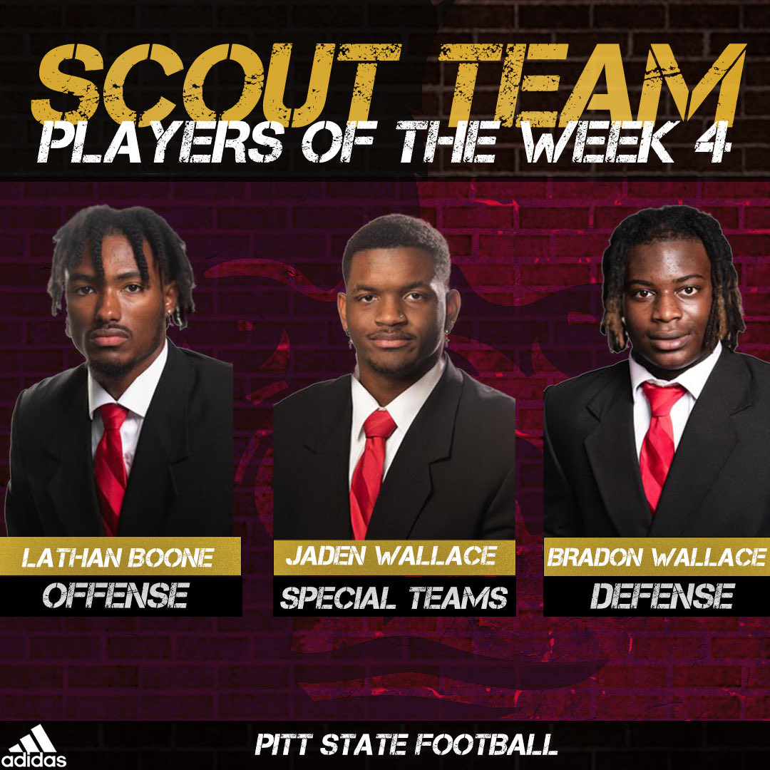 Congratulations to Scout Team Players of Week 4! #1-0 #AllForward #GorillaNation