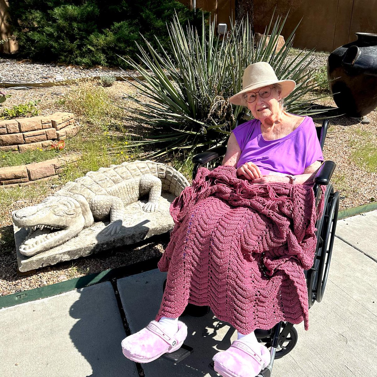 Took a walk with mom down to the Park and dropped off some books to the Little Library this afternoon.