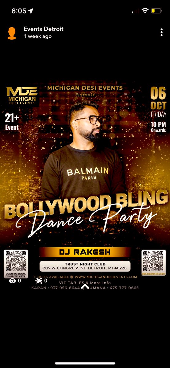 TrustDetroit's tweet photo. Oct 6th. Save the date for the Bollywood party of the year!!! https://t.co/4mUcgFSnVt