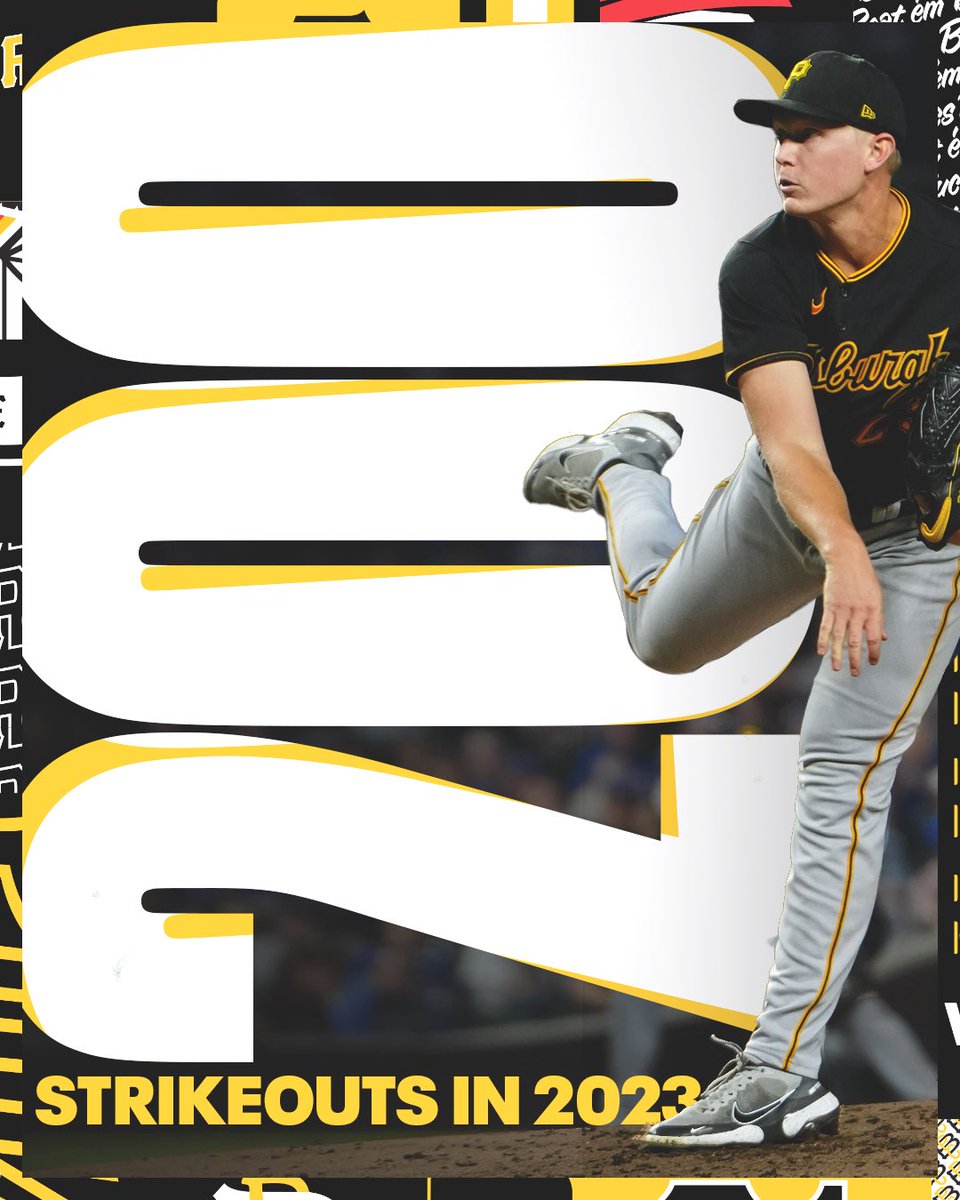 Pirates's tweet photo. Big Dog status. 

Mitch Keller is only the 6th pitcher in Pirates history with 200+ strikeouts in a season. https://t.co/DdJnbWZHSo