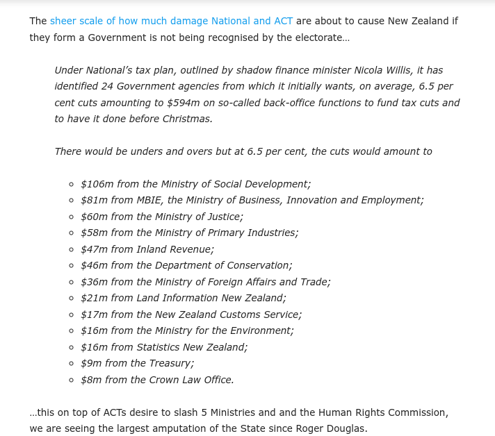 LuxonNotMyGovt's tweet photo. The magnitude of damage a ACT/National Government will manufacture
Martyn Bradbury -September 22, 2023
https://t.co/ueEHIfzGWS
Save NZ from rightwing sponsored millionaire donor wrecking ball
NACTionalNZF Tyranny of chaos & pain
#Vote2TicksLEFT
#TheLEFTvotesTheLEFTWINS https://t.co/zydYaotrDH