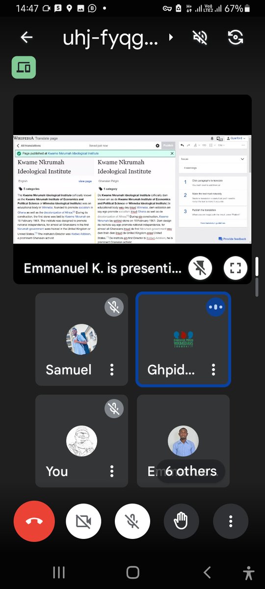 Ghanaian Pidgin Wikimedians Community tweet media
