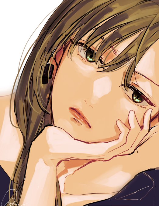「brown hair head rest」 illustration images(Latest)｜5pages