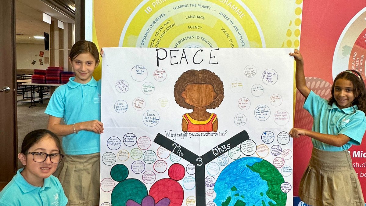 METSchoolPanama's tweet image. Celebrating International Day of Peace! #METStudents have put their creativity to work with amazing posters, dedicated to this year's theme: "Actions for Peace: Our Ambition for the #GlobalGoals."
Tell us, what brings calm to your life?👇
#METSchoolPanama #PeaceDay
