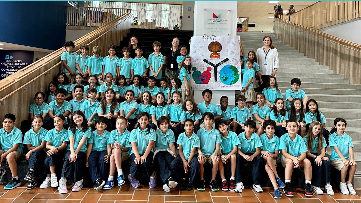 METSchoolPanama's tweet image. Celebrating International Day of Peace! #METStudents have put their creativity to work with amazing posters, dedicated to this year's theme: "Actions for Peace: Our Ambition for the #GlobalGoals."
Tell us, what brings calm to your life?👇
#METSchoolPanama #PeaceDay