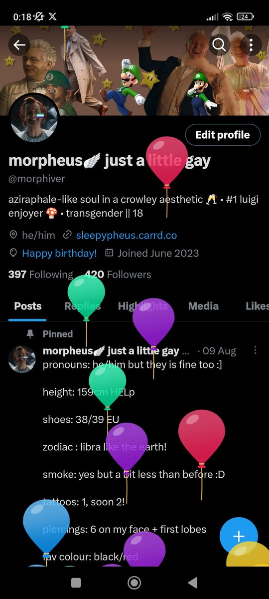 YOOOOOOOO I GOTTA CHANGE MY AGE IN MY BIO