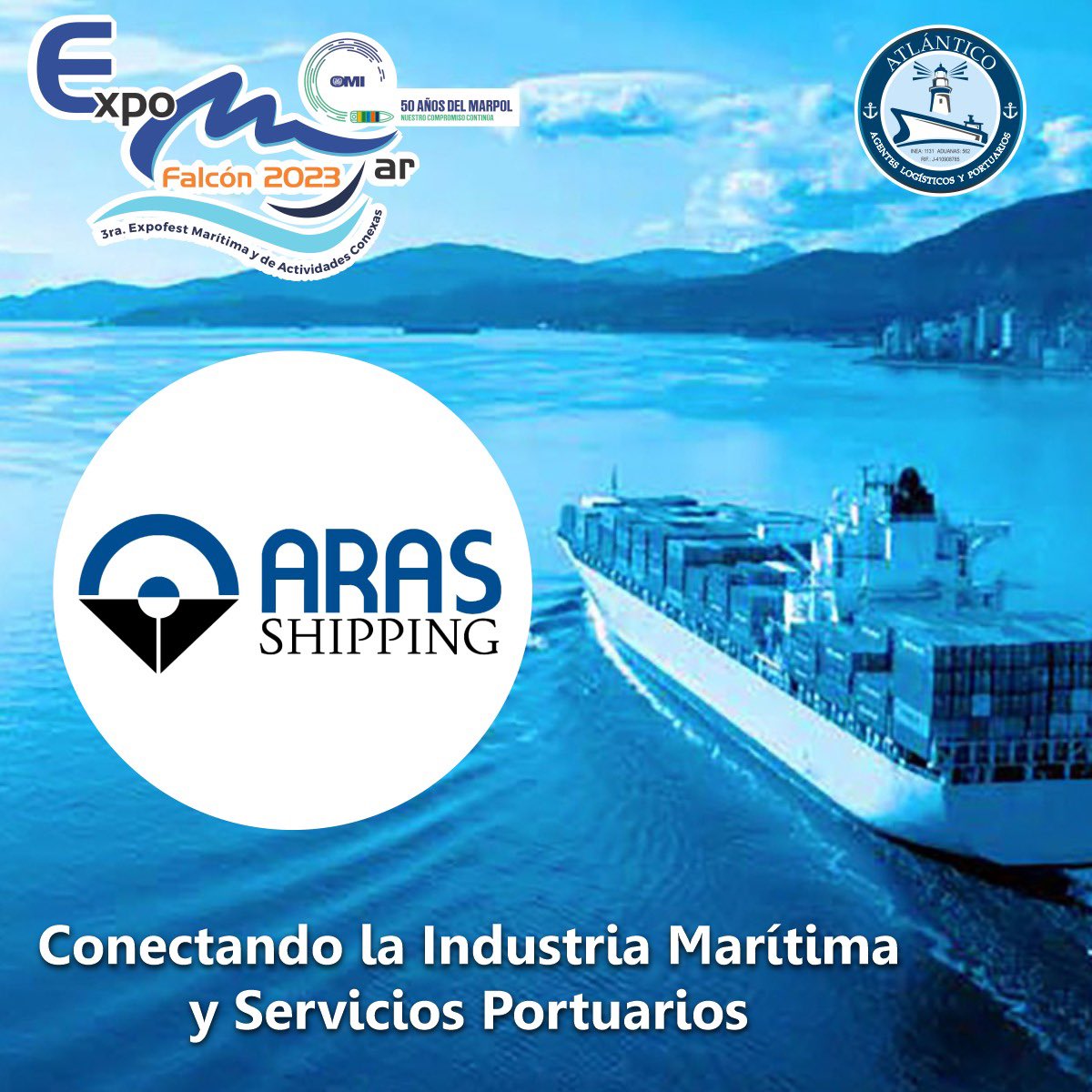 Seguimos sumando sponsors a la Expomar Falcón 2023. En esta oportunidad le damos una calidad bienvenida nuestros amigos de ARAS Shipping.   Bienvenidos a bordo🚢🛟⚓️🚤🤿🛫