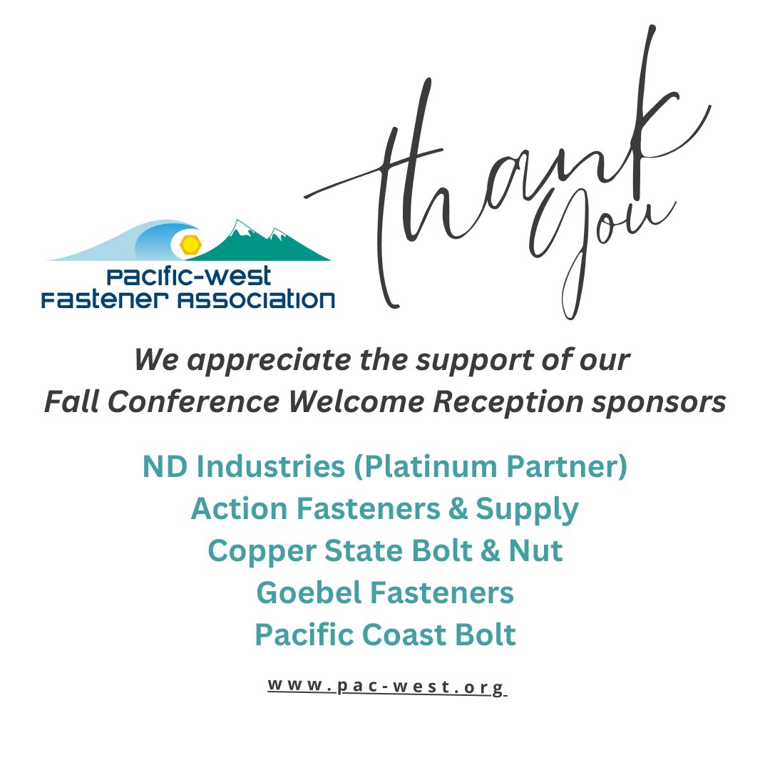 We are so grateful for our Fall Conference Welcome Reception sponsors.