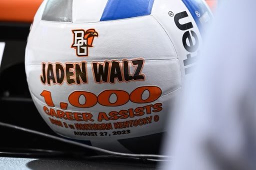 Congratulations to Jaden Walz for surpassing the 1,000-assist mark as a Falcon!

#AyZiggy || #BGVB23 || #BGWarriors || #DreamBig