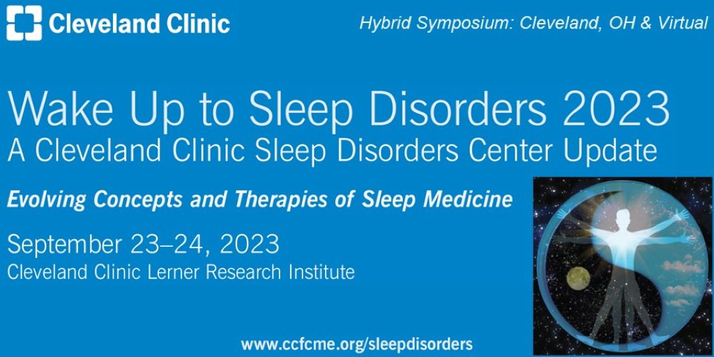 Join us this weekend! Register here: CCFcme.org/sleepdisorders 💭