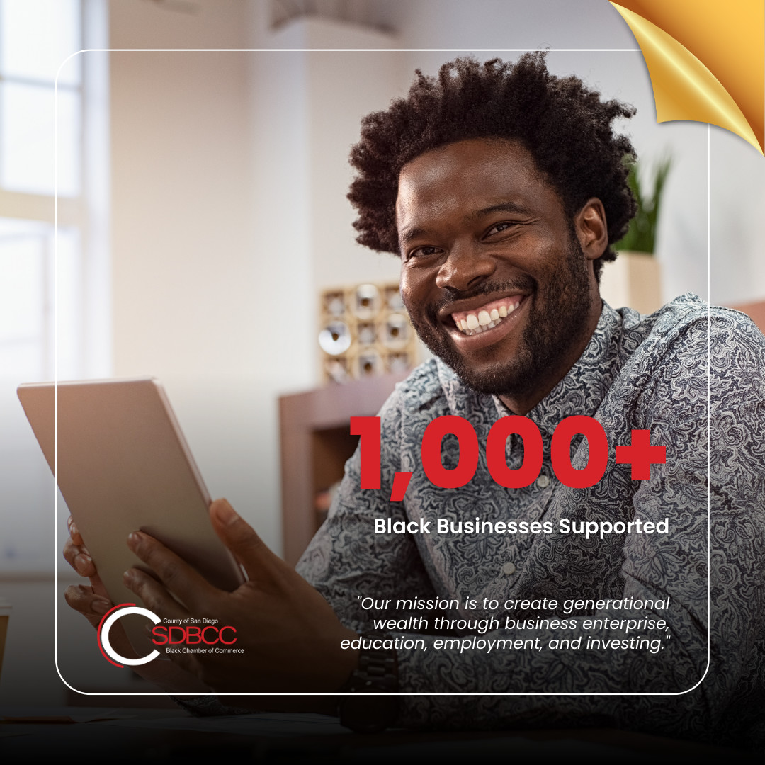 We are thrilled to support over 1,000 Black-owned businesses, igniting empowerment and prosperity. Salute to visionary entrepreneurs who inspire resilience. Together, we shape a brighter world! 🌍❤️ 

#sdblackchamber #sdblackentrepreneur