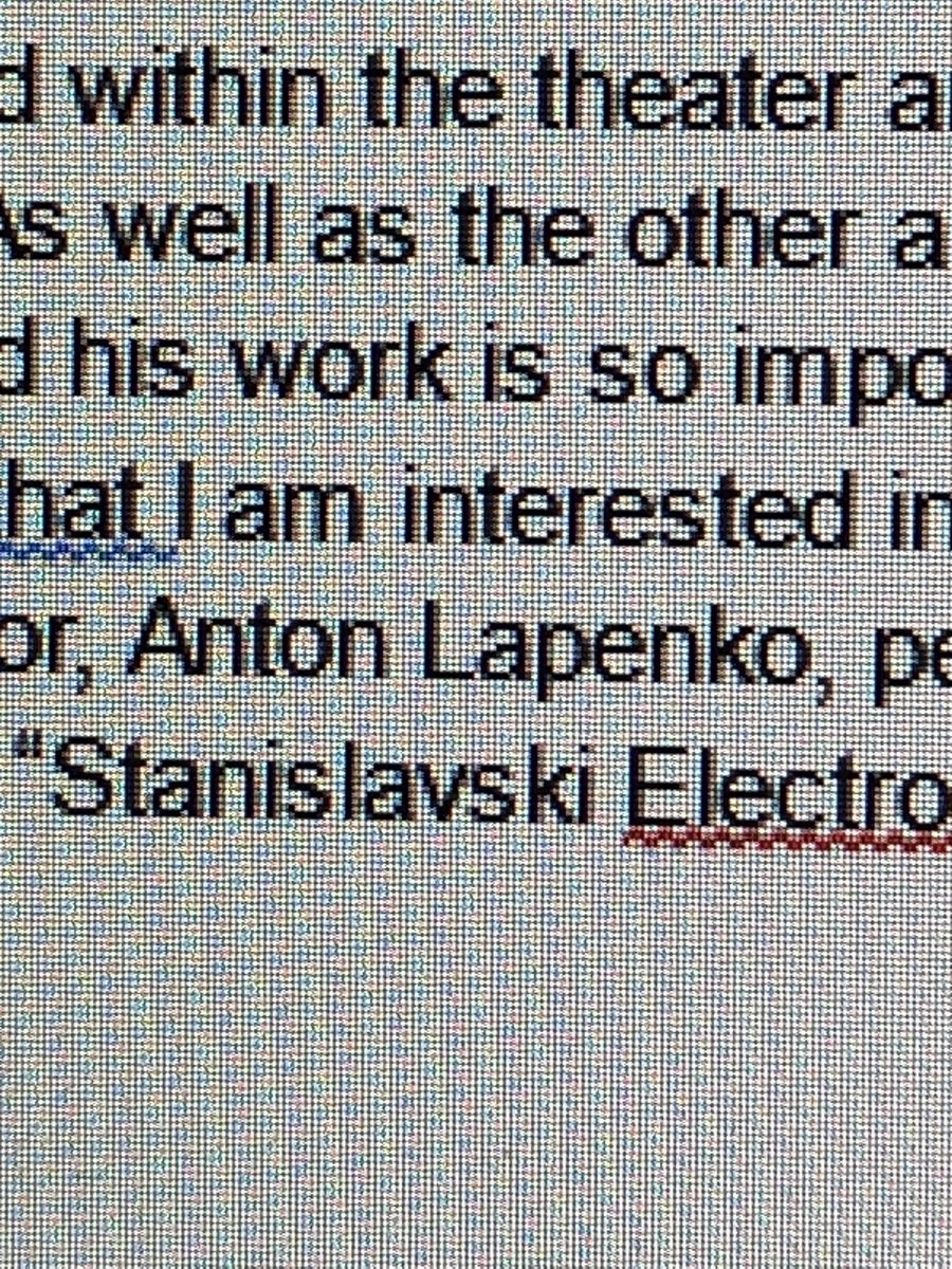 (П. Готовя краткий отчет для моего курса актерского мастерства, мы изучаем актерский метод Станиславского, и я упомянула Антона 🤭)
