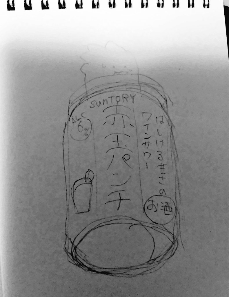 本体の下書きでけた 