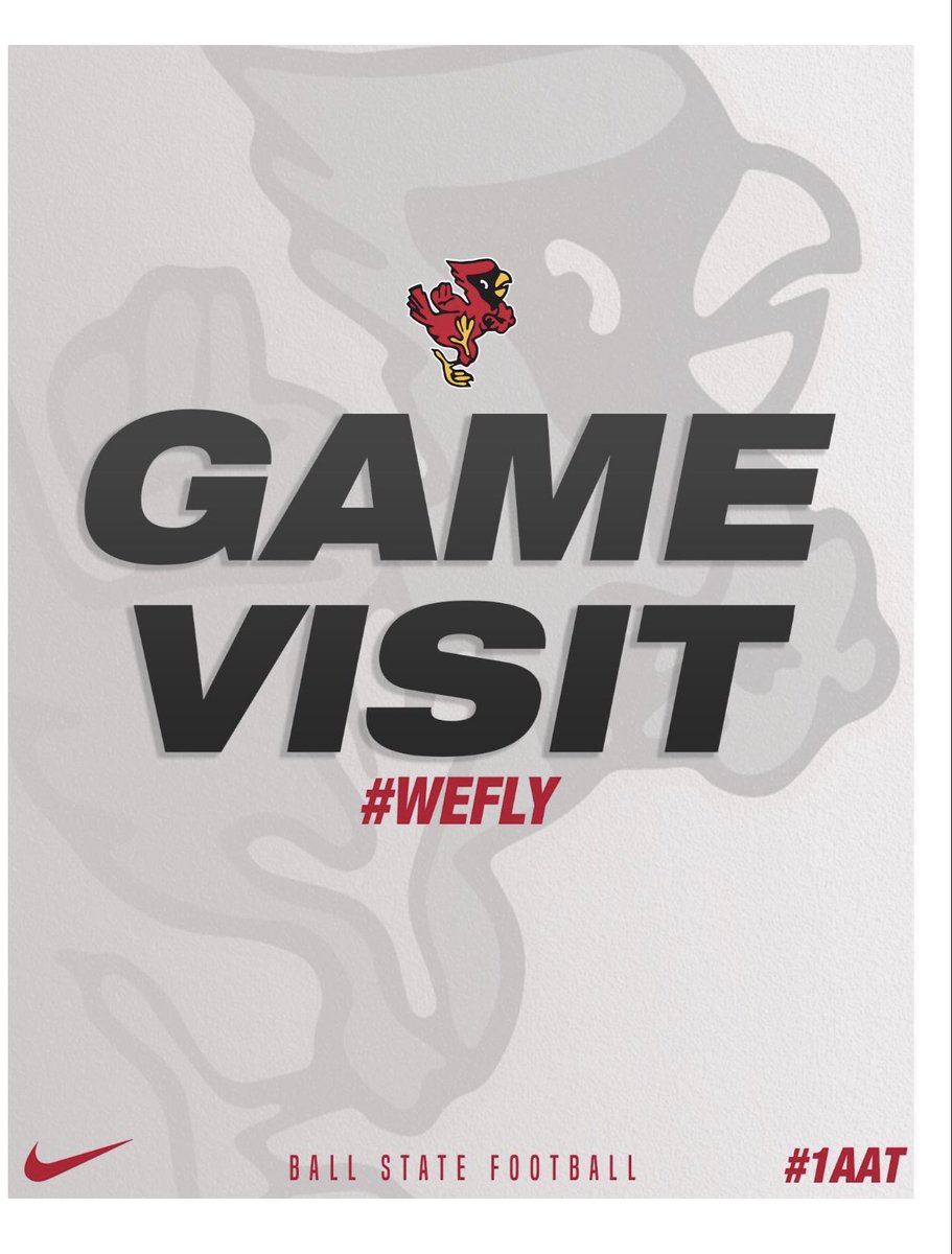 Thank you <a href="/BallStateFB/">Ball State Football</a> and <a href="/CoachAI/">Aaron Ingram 🏈</a> for the game visit invite 
<a href="/IndianaPreps/">Indiana Preps</a> <a href="/NPCoachRalph/">Kyle Ralph</a>