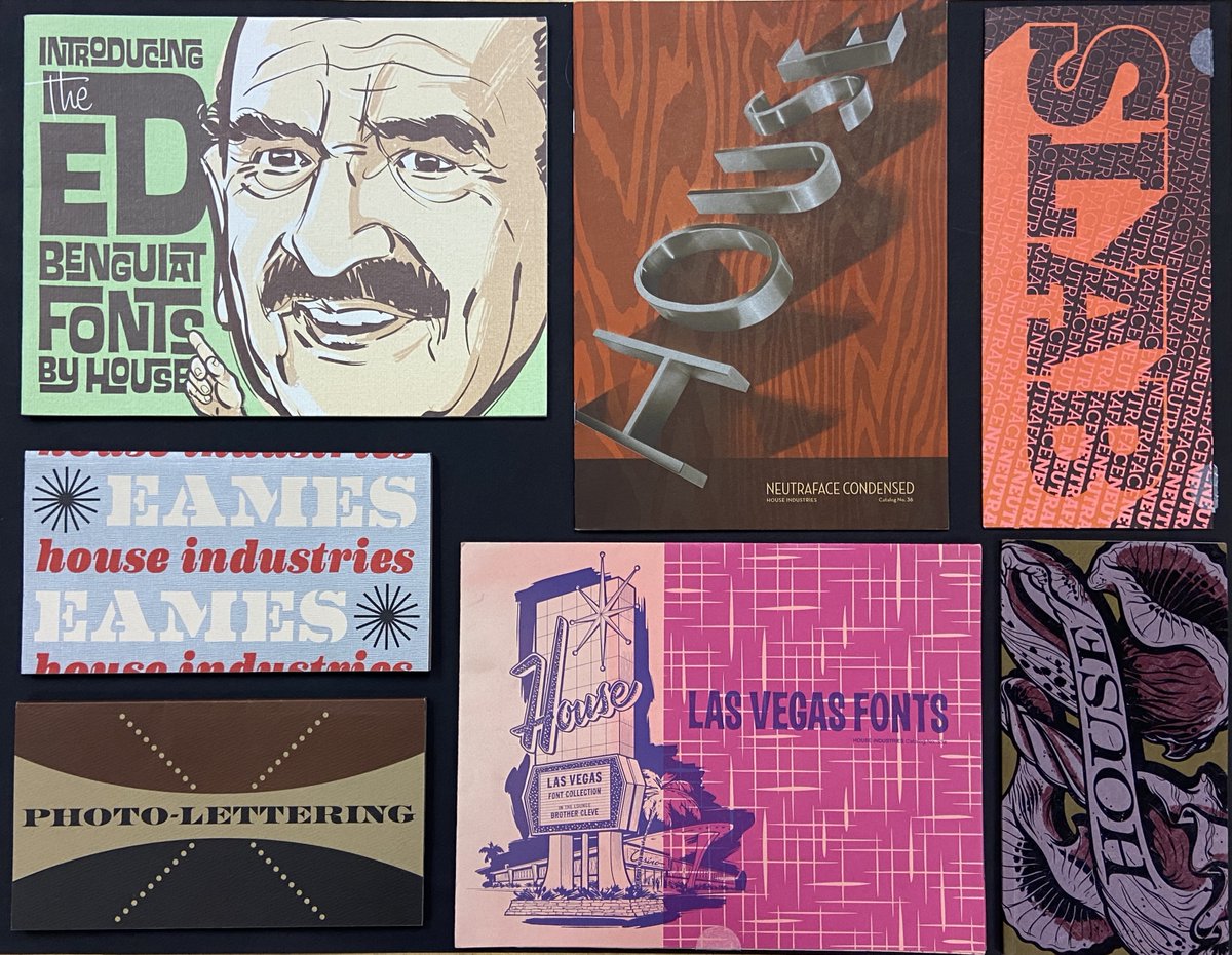 ADG800's tweet image. Thanks to a gift from one of our members, the ADG Archives is home to a cache of 25 stylish catalogs and brochures from House Industries, the type foundry and design studio that launched in 1993.  
For more info about ADG Archives, email barbara@adg.org.