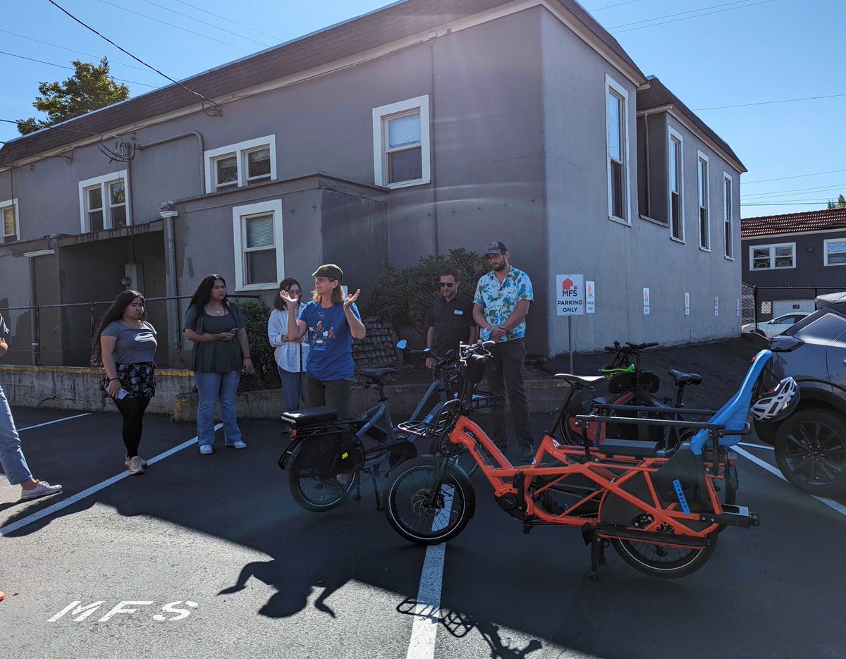 Staff from Forth &amp; Splendid Cycles gave AmeriCorps volunteers an EV &amp; e-bike training at <a href="/mfspdx/">MFS</a>. "Volunteers who understand the benefits of e-mobility as well as rebates for low-income earners are equipped to share their knowledge in the community,” notes Forth's Ian Sergeant.