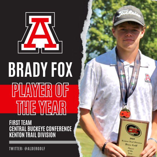 bumilswap's tweet photo. Congratulations to Brady Fox for being medalist today and for earning @CBC_Sports Player of the Year and 1st Team All CBC honors. https://t.co/NCkjyNicvN
