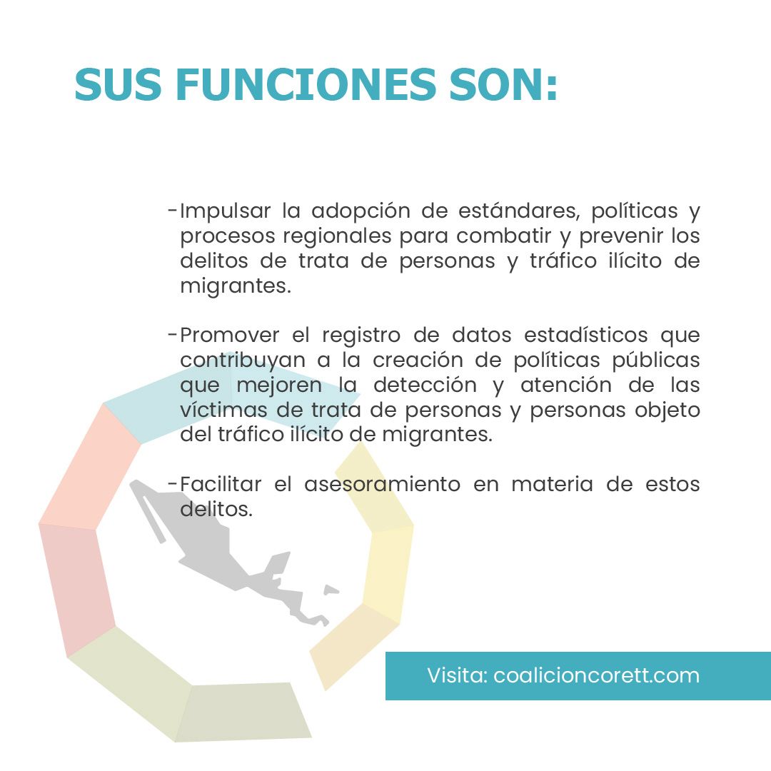 coalicioncorett's tweet photo. Desde la #CORETT trabajamos de forma articulada y transnacional, para fortalecer los esfuerzos conjuntos para combatir la trata de personas y el tráfico ilícito de migrantes.

Conoce más sobre nuestras funciones ⬇️ https://t.co/wOYatb9v4k