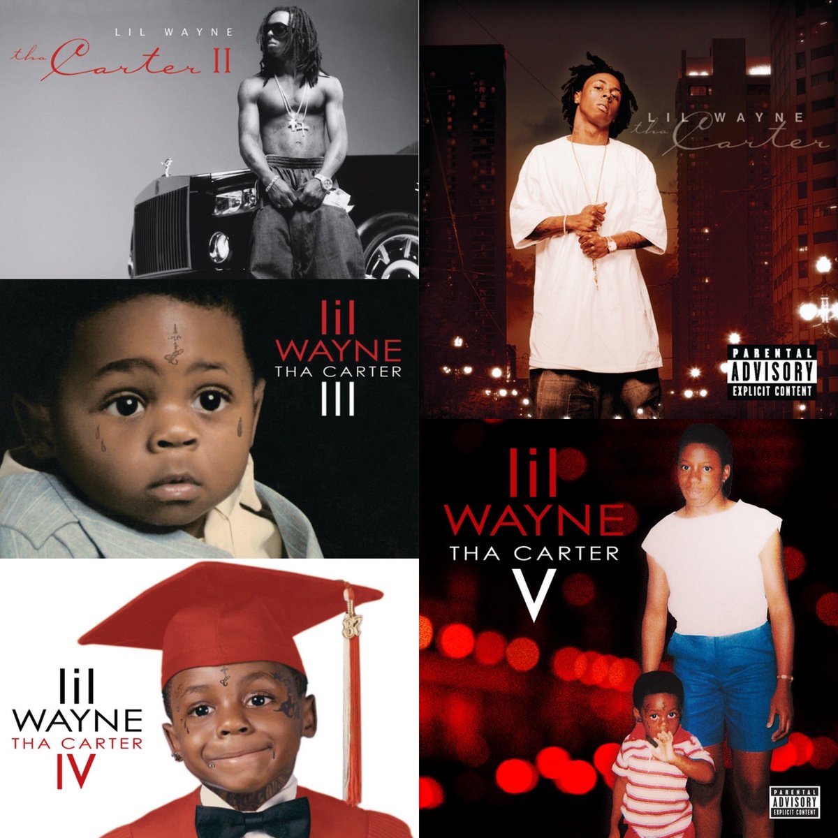 Wakas3rdCousin's tweet image. If you had to pick ONE song off of each Tha Carter album by Lil Wayne, which would you pick?