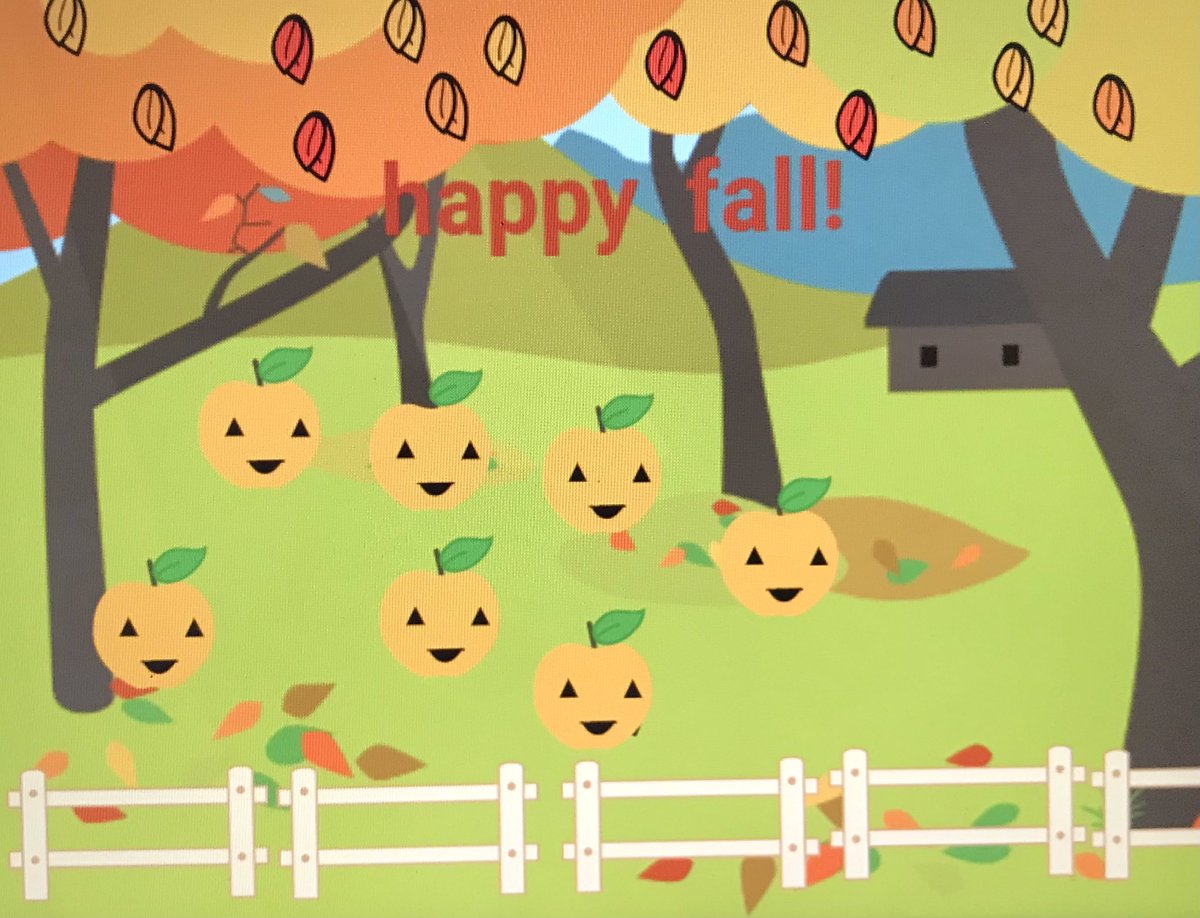 PCameronOCSB's tweet image. We are ready to welcome fall this weekend! 🍂 Today we learned about coding and created fall projects using ScratchJr. #ocsbCodes