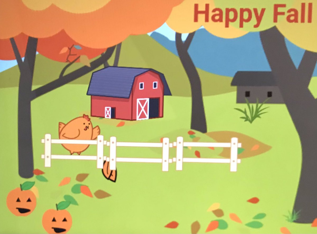 PCameronOCSB's tweet image. We are ready to welcome fall this weekend! 🍂 Today we learned about coding and created fall projects using ScratchJr. #ocsbCodes