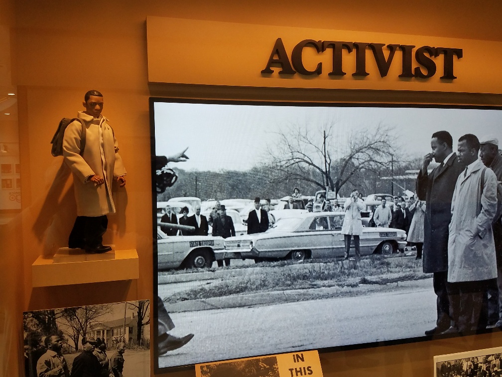 vicale's tweet image. .@herobuilders made an exceptional Custom Action Figure for Congressman John Lewis. It was one of his prized possessions.

It is on display John Lewis-Good Trouble exhibit in the atrium of the domestic terminal at Atlanta's Hartsfield Jackson International Airport.
#herobuilders