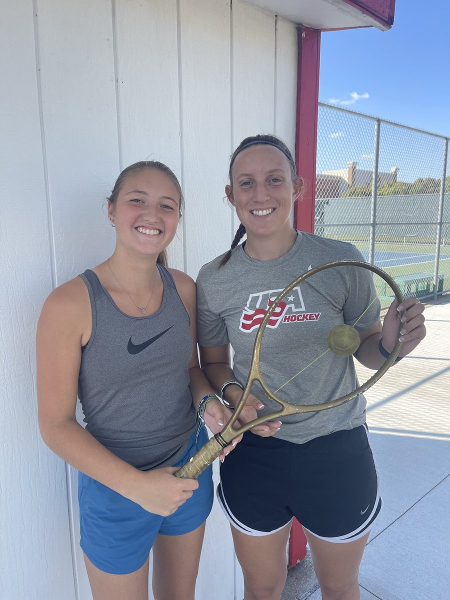 GirlsMw's tweet photo. Delaney and Alexis Golden Racquet recipients for Century Match! https://t.co/8eZpsPhLO8
