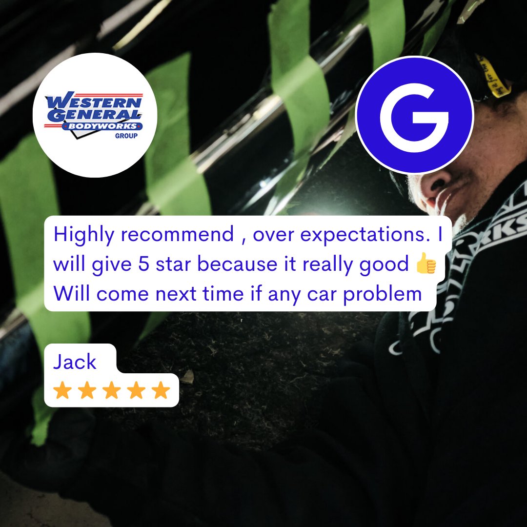 wgbwgroup's tweet photo. ⭐ ⭐ ⭐ ⭐ ⭐ Northern General Bodyworks "Highly recommend , over expectations. I will give 5 star because it really good 👍 Will come next time if any car problem …"  Jack (Google) https://t.co/UNFz8SucGo

📱 1300 SMASHED (1300 762 743) #westerngeneralbodyworks #smashrepairs https://t.co/hZkFAZEit0