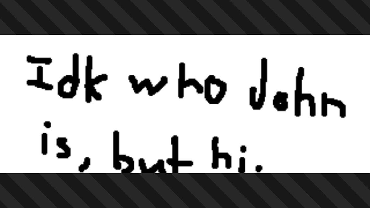 Glymick's tweet image. Everyone is saying hi to John, so hi John lol

#Splatoon3 #NintendoSwitch