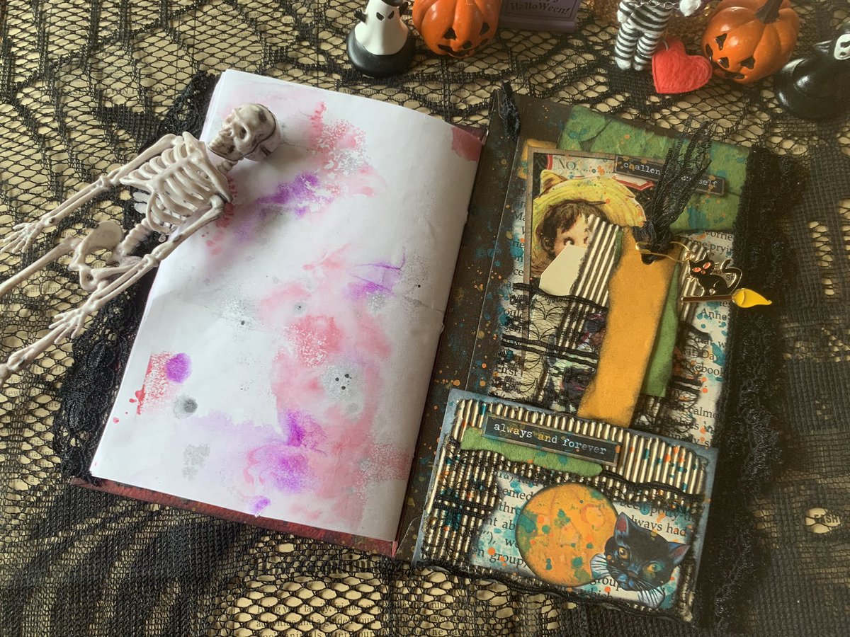 kokoronotane95's tweet photo. またもやHalloween journal🎃今回は可愛いハロウィンを意識してみたよ😆💗 #Halloweenjournal #Junkjournal #Halloween23 https://t.co/LGtB5eBlnY