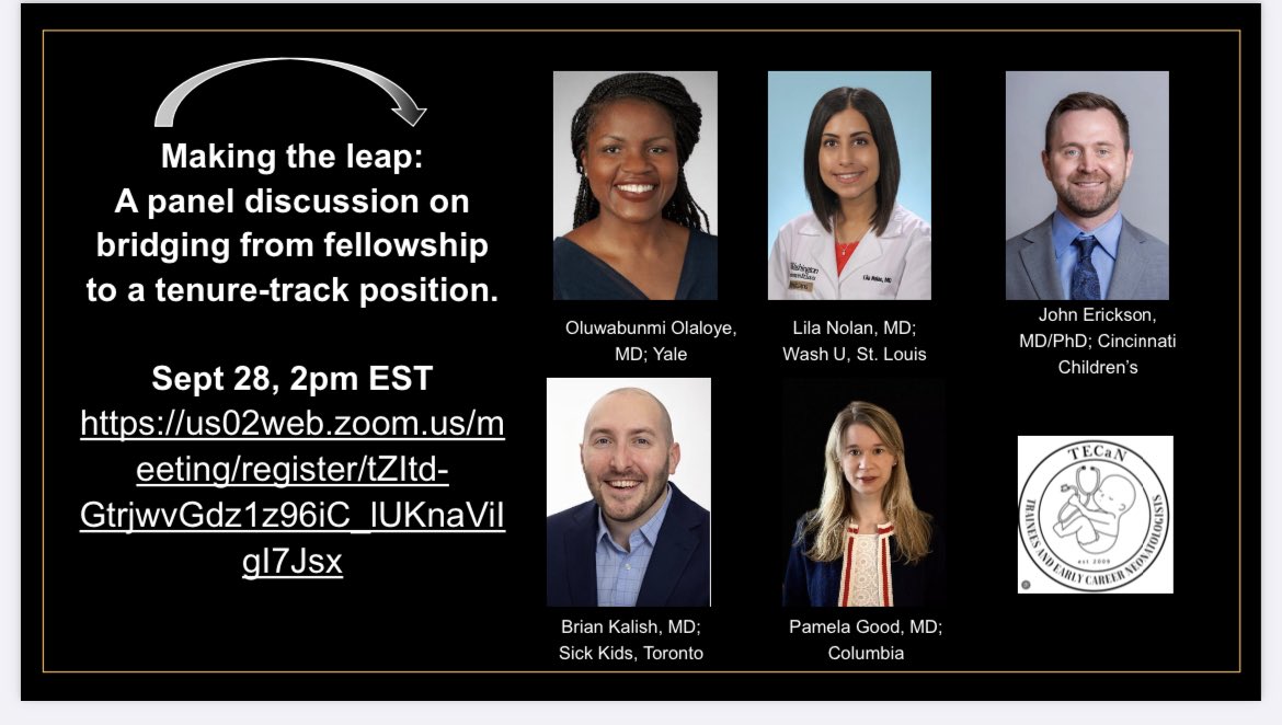 Elizabeth Crouch, MD/PhD (@elizabetscrouch) on Twitter photo #PhysicianScientists! 🧬🔬👶🏻👶🏾The next #physicianscientistcafe on transitioning fellow ➡️ faculty featuring <a href="/briankalishMD/">Brian Kalish, MD</a> @LNolanMD <a href="/NeoSciDoc/">John Erickson, MD, PhD</a> <a href="/BunmiOlaloye/">Bunmi Olaloye M.D</a> and Pamela Good, and me as moderator! 9/28 2pm EST <a href="/UCSFPediatrics/">UCSF Pediatrics</a> <a href="/UCSFNeo/">UCSF Neonatal-Perinatal Medicine</a> <a href="/NeoTECaN/">Neo Kids On The Block</a> us02web.zoom.us/meeting/regist… #PhysicianScientists! 🧬🔬👶🏻👶🏾The next #physicianscientistcafe on transitioning fellow ➡️ faculty featuring <a href="/briankalishMD/">Brian Kalish, MD</a> @LNolanMD <a href="/NeoSciDoc/">John Erickson, MD, PhD</a> <a href="/BunmiOlaloye/">Bunmi Olaloye M.D</a> and Pamela Good, and me as moderator! 9/28 2pm EST <a href="/UCSFPediatrics/">UCSF Pediatrics</a> <a href="/UCSFNeo/">UCSF Neonatal-Perinatal Medicine</a> <a href="/NeoTECaN/">Neo Kids On The Block</a> us02web.zoom.us/meeting/regist…