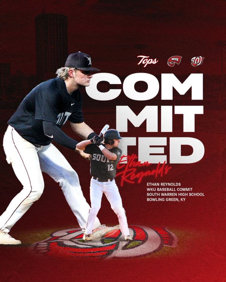 Ethan Reynolds (@ethansr10) on Twitter photo I am excited to announce my commitment to play baseball at Western Kentucky University! I would like to thank God, my family, coaches, and teammates for supporting me throughout this journey! #gotops <a href="/WKU_Baseball/">WKU Baseball</a> <a href="/RobFournierWKU/">Rob Fournier</a> <a href="/CoachRardin/">Marc Rardin</a> <a href="/SWBaseball/">SouthWarrenBaseball</a> <a href="/MAV2024_KY/">Rawlings Southeast Mavericks-Ky 2025</a> @PBRKentucky I am excited to announce my commitment to play baseball at Western Kentucky University! I would like to thank God, my family, coaches, and teammates for supporting me throughout this journey! #gotops <a href="/WKU_Baseball/">WKU Baseball</a> <a href="/RobFournierWKU/">Rob Fournier</a> <a href="/CoachRardin/">Marc Rardin</a> <a href="/SWBaseball/">SouthWarrenBaseball</a> <a href="/MAV2024_KY/">Rawlings Southeast Mavericks-Ky 2025</a> @PBRKentucky