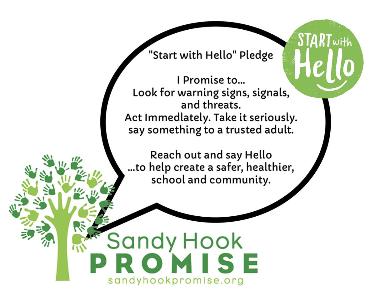 “Start with Hello” Pledge Join in with us tomorrow, and pledge to create a safer, healthier, school & community! @MrKevinJ1973 @HISD_ACC @HISD_Wraparound @GlendaCalloway1 @kidsrockjustbc @p_chavera