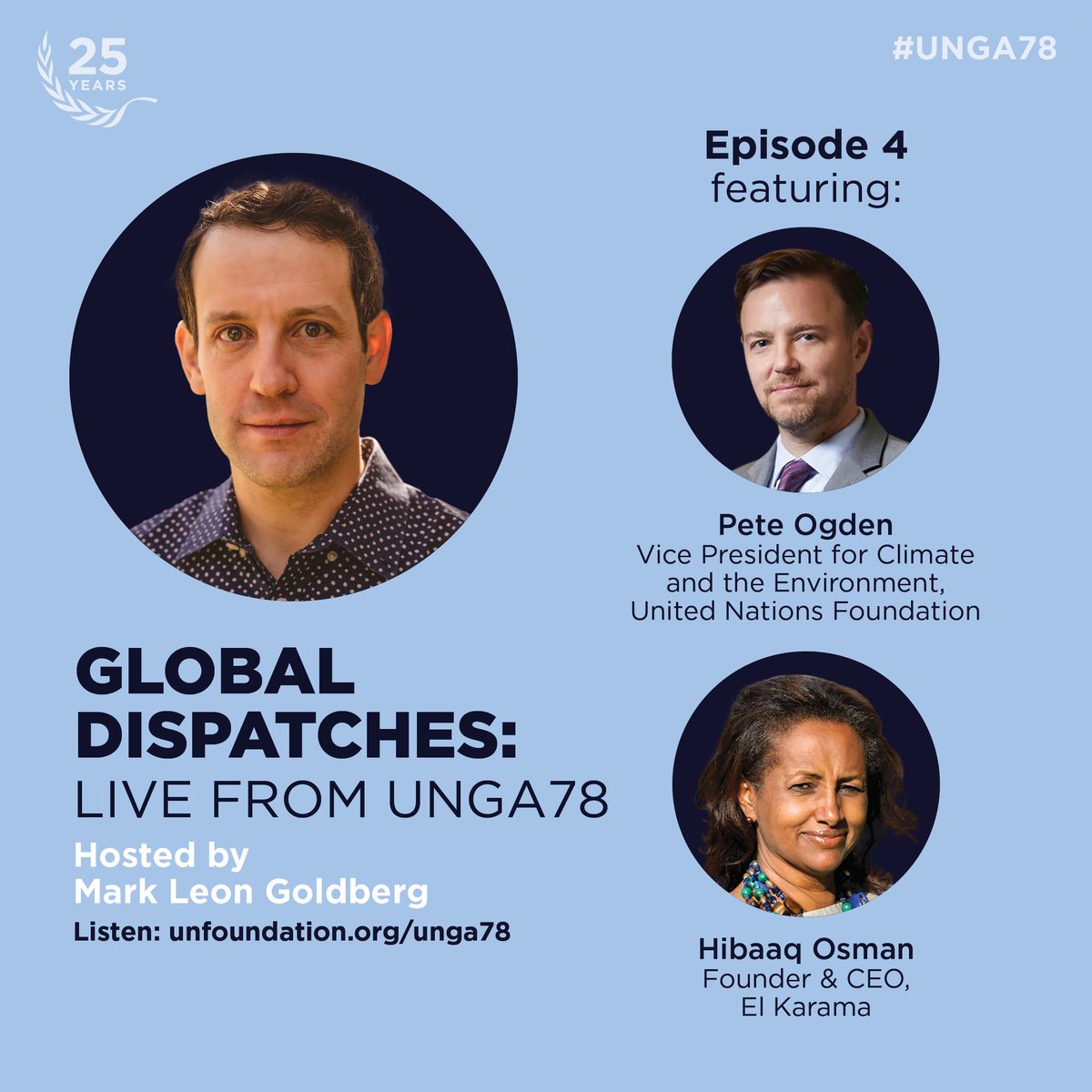 unfoundation's tweet image. On the final episode of the #UNGA78 edition of the #GlobalDispatches Podcast:

Our guests tackle the climate crisis and gender inequality, as High-Level Week winds down.

🎧 Have a listen: bit.ly/3Rqpfg8

#UNGA
