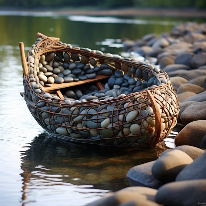 #3dboattest #fail #floatingstonetest
Prompt: a boat, made of river, stones.
#Midjourney #EnchantingAI #LovelyAI