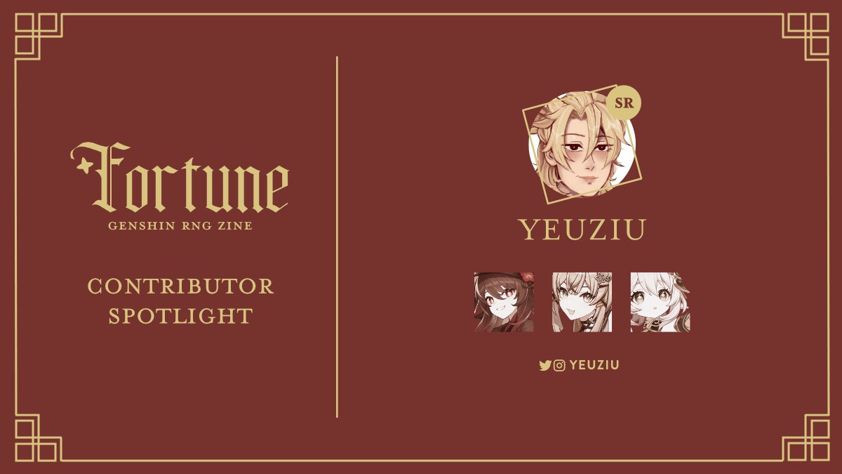 Home of the Genshin RNG Zine Series tweet media