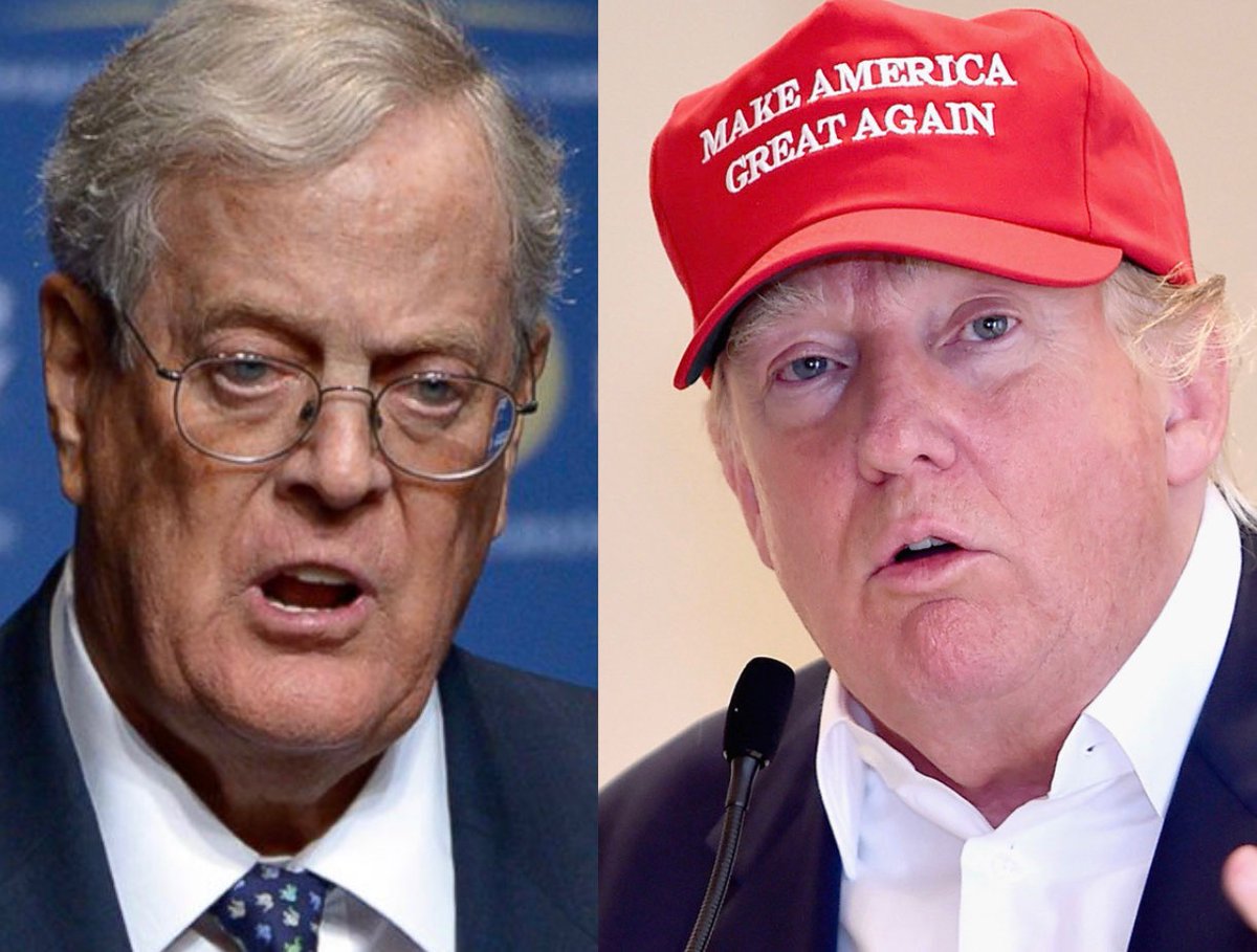 MaryLTrump's tweet image. I’m sorry Donald, but calling Charles Koch a “very stupid, awkward, and highly overrated globalist,” is a clear sign to me…

You must be getting nervous that Koch has already raised more than $70 million to oppose you in the Republican presidential primary.

And there’s more…