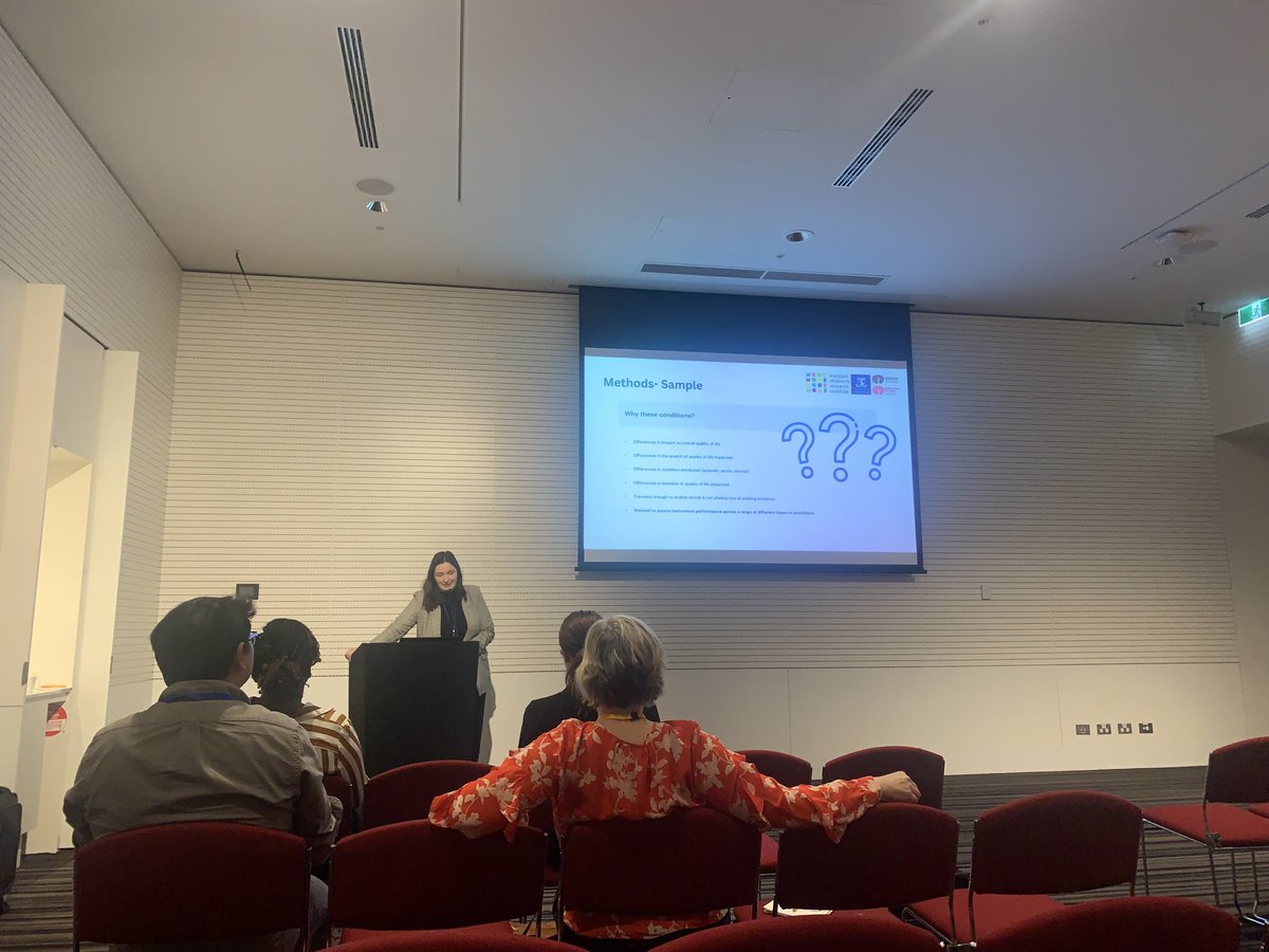 Excellent presentation at #AHES2023 from Star PhD student Renee Jones from the QUOKKA project team Uni of Melbourne on the psychometric properties of common paediatric HRQoL measures ⁦⁦⁦<a href="/AusHealthEcon/">Australian Health Economics Society</a>⁩ ⁦<a href="/QUOKKA_Research/">QUOKKA Research Program</a>⁩