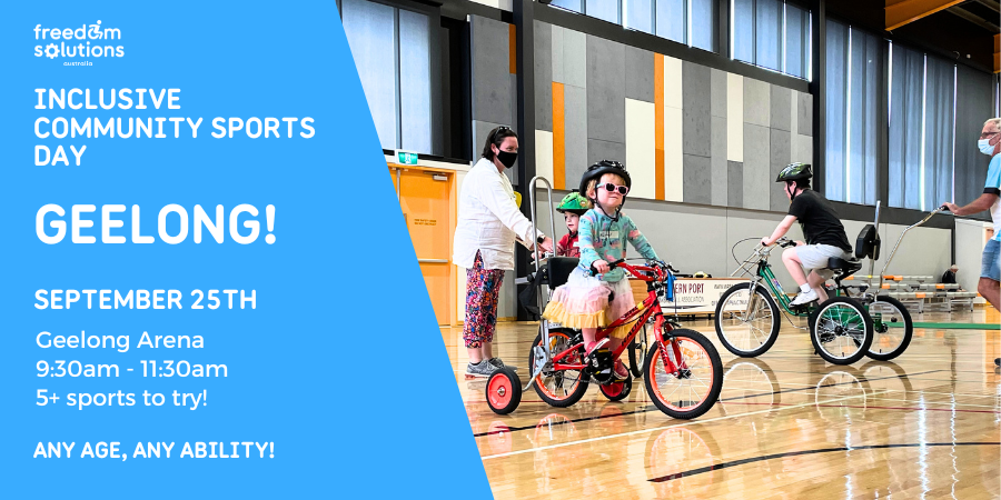 Our first Inclusive Sports Day is coming to #geelong next Monday! 

Free tickets here: eventbrite.com.au/e/geelong-incl…

#whatson #ndis #sports #schoolholidays <a href="/geelongaddy/">Geelong Advertiser</a> <a href="/GeelongIndy/">Geelong Indy</a> #free #events