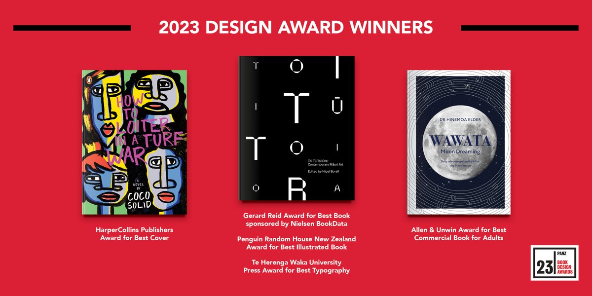 Penguin Books NZ (@penguinbooks_nz) on Twitter photo Thank you to the judges in the 2023 <a href="/Publishers_NZ/">Publishers Association NZ Te Rau o TÄkupu</a> Book Design Awards for recognising the mahi and talent of the various designers who worked on Toi Tu, How to Loiter and Wawata! We are so lucky to work with Tyrone, Katrina, Cat and Carla. bit.ly/3t0GU3X Thank you to the judges in the 2023 <a href="/Publishers_NZ/">Publishers Association NZ Te Rau o TÄkupu</a> Book Design Awards for recognising the mahi and talent of the various designers who worked on Toi Tu, How to Loiter and Wawata! We are so lucky to work with Tyrone, Katrina, Cat and Carla. bit.ly/3t0GU3X