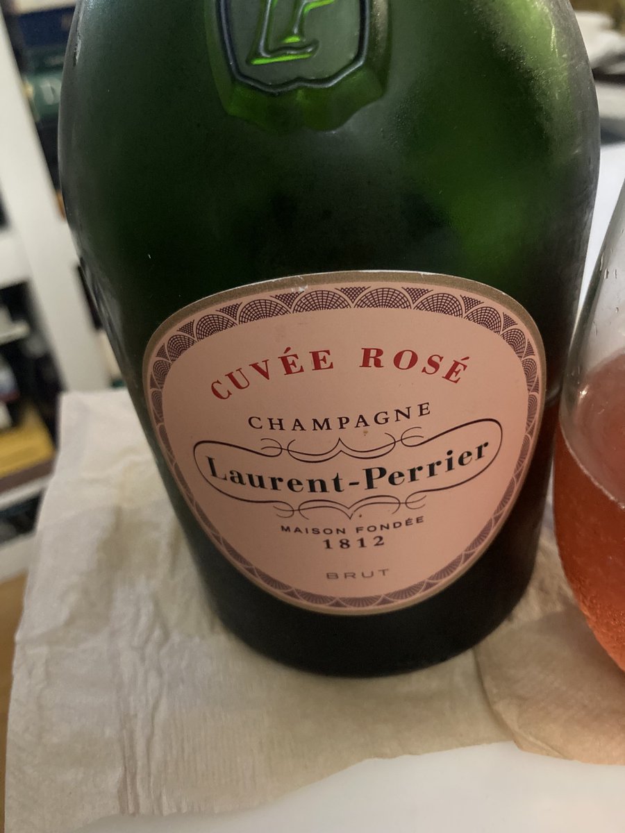 DoliverosDaniel's tweet image. Best #LaurentPerrier rose #Champagne that I have tasted in yrs,deep salmon color,extroverted bouquet w/plentiful aromas of red berries,kirsch,croissant,brown butter &amp;amp; white pepper,fairly full body,sour orange &amp;amp; cranberry flavors,great energy &amp;amp; freshness,bone dry w/good length,YUM
