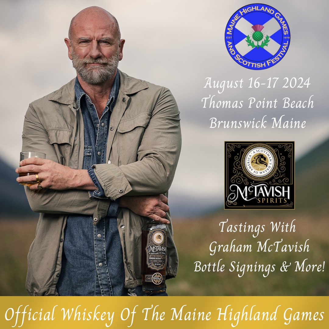 Very excited to share the first of several partnerships across the country with the US Highland Games! 

#highlandgames #GrahamMcTavish #bourbon